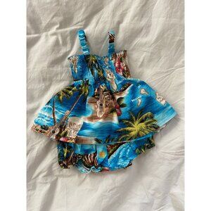 EUC Tropical Print Baby Outfit (12 Months)